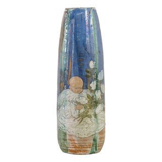Modern Glazed Ceramic Vase, 1890s For Sale
