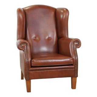 Sheep Leather Armchair For Sale