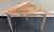 Unique Swedish Gustavian corner table. Designed to fit into a corner, it features simple tapered legs, and a subtle...