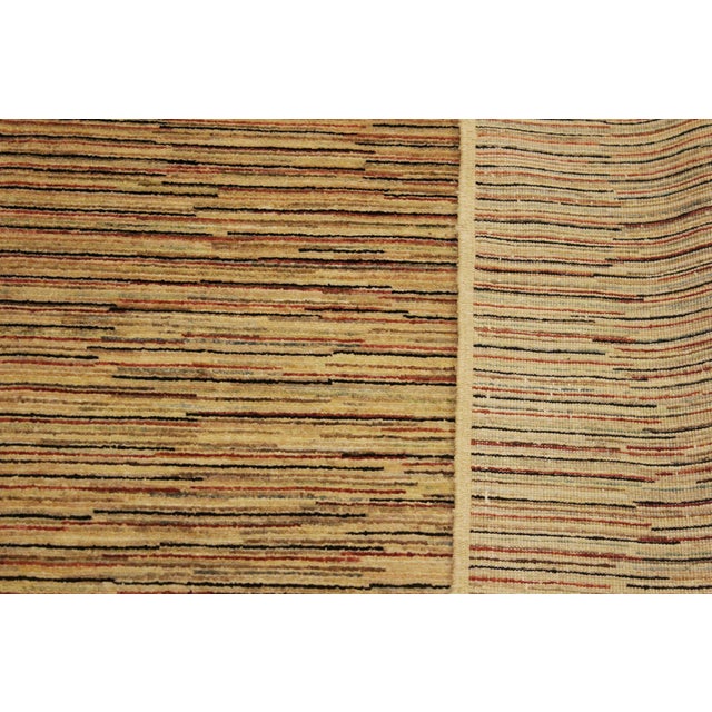 Beige Contemporary Gabbeh Beige/Rust Wool Rug - 4'2'' X 5'9'' For Sale - Image 8 of 10