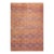 1950s Orange Cross Modern Geometric Cotton Vintage Persian Ziloo Knotted Rug For Sale