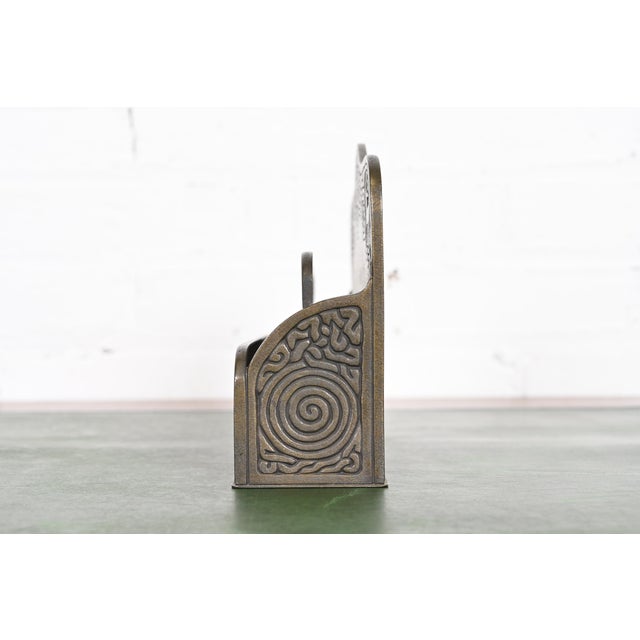 Tiffany Studios New York Zodiac Pattern Bronze Letter Rack For Sale In South Bend - Image 6 of 12