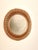 Mid-Century Modern Mid-Century Modern French Round Rattan Mirror, 1950s For Sale - Image 3 of 3