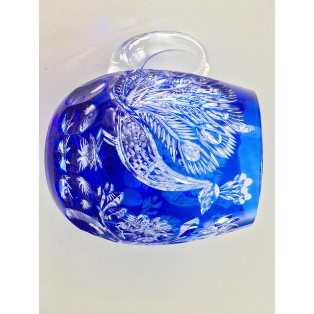 Cobalt Glass Beer Mug by A. Jabłoński, 1980s For Sale - Image 3 of 18
