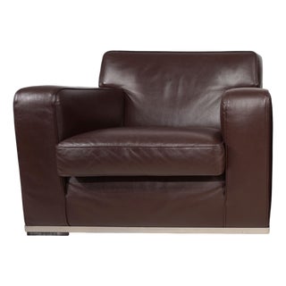 Apta Imprimatur Lounge Chair in Leather by Antonio Citterio for B&B Italia, 1999 For Sale
