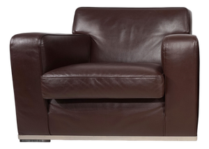 Apta Imprimatur Lounge Chair in Leather by Antonio Citterio for B&B Italia, 1999