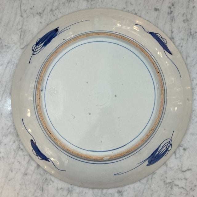 Ceramic Asian Large Ceramic Platter For Sale - Image 7 of 8