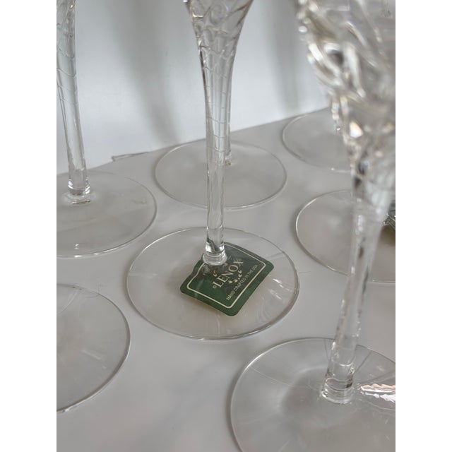 1990s Lenox Encore Gold Water & Wine Goblets - Set of 15 For Sale In Seattle - Image 6 of 16