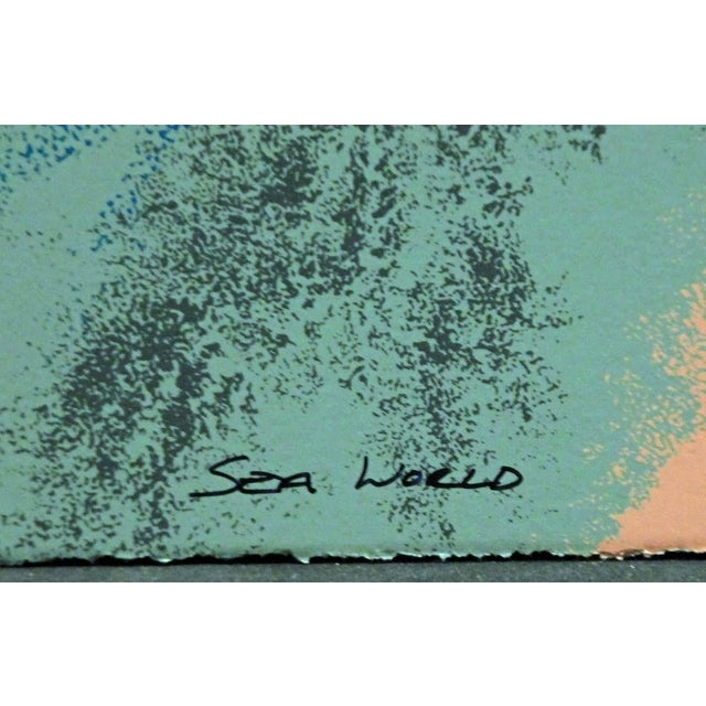 Robert Katona "Sea World" Hand Signed & Numbered Serigraph Seascape Dolphins For Sale In Denver - Image 6 of 6