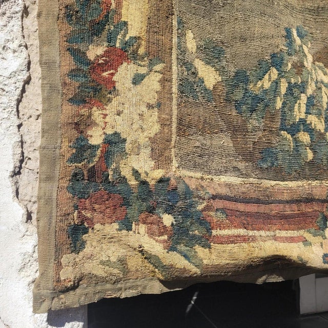 Swing Wool Tapestry, Aubusson, 18th Century For Sale - Image 13 of 18
