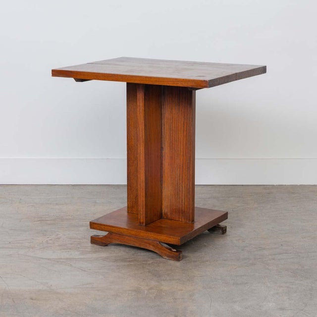 1940s French Art Deco Side Table For Sale - Image 4 of 11