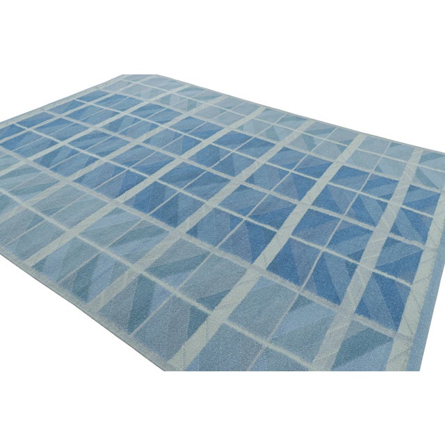 From Rug & Kilim’s Scandinavian Collection, this 9x12 rug is handwoven in a new flat weave construction using a blend of...