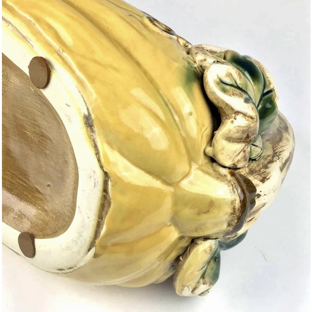 Vintage Studio Rustic Pottery Basket For Sale - Image 10 of 11