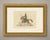An original antique engraving, colored by hand, captioned "count platoff, hetman of the cossacks." the caption spells the...