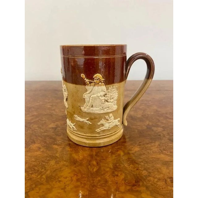 Late 19th Century Antique Doulton Lambeth Mug, 1880 For Sale - Image 5 of 5