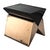 Black "L'amore Dell'anima" Chair With Bronze and Woven Leather For Sale - Image 8 of 8