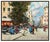 Message us to inquire about custom framing options! (Included for free with every purchase) The artwork here, "Cafe...