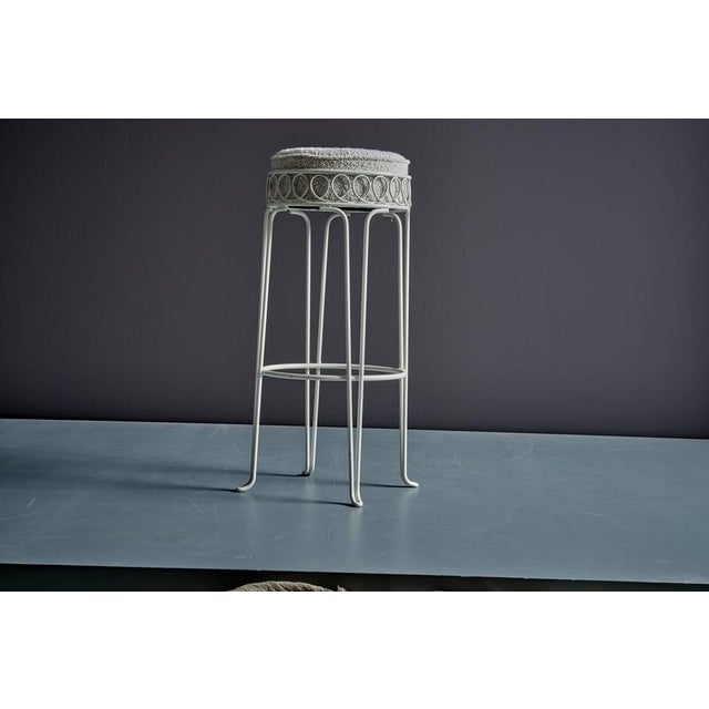 Mathieu Matégot Bar Stools in the style of Mathieu Mategot, France, 1950s, Set of 6 For Sale - Image 4 of 12