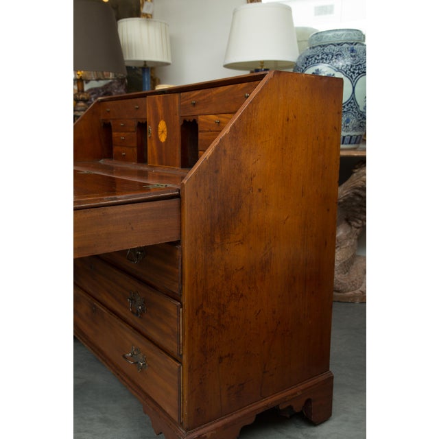 English Mahogany 18th Century Slant Top Desk For Sale In West Palm - Image 6 of 11