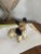 Adorable small French Bulldog Hubley antique paperweight just waiting for display or to hold papers for you! This Bulldog...