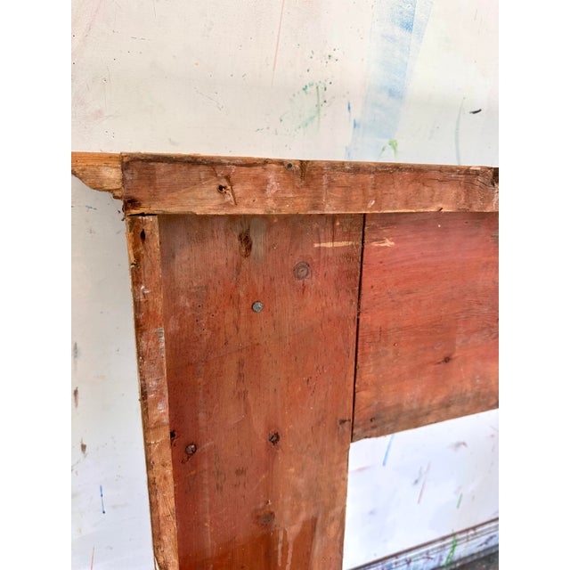 Wood English Pine Mantle in the Adam's Style For Sale - Image 7 of 12