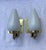 Stilnovo 1950s Stilnovo Style White Black and Brass Sconces - a Pair For Sale - Image 4 of 10