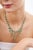 Gemstone 18k White Gold 22.17ct Natural Emerald Chandelier Vintage Necklace With Diamonds For Sale - Image 7 of 16