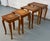 Brown Set of Four Carved Antique Nesting Tables For Sale - Image 8 of 14