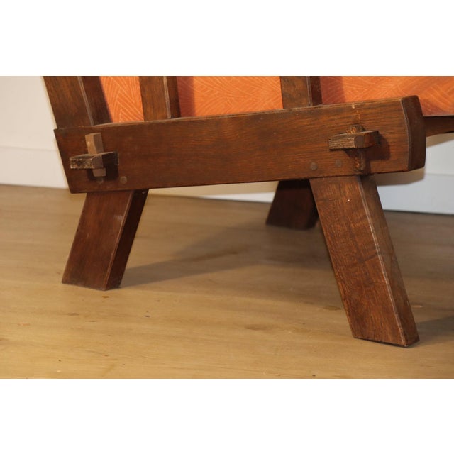 Brutalist Armchairs in Oak and Velvet, 1960s-1970s, Set of 2 For Sale - Image 16 of 18