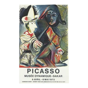1972 Pablo Picasso 'Dakar' Cubism Multicolor Lithograph