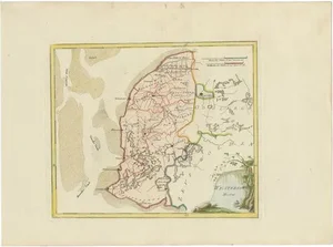 Antique Map of Westergo in Friesland, 1791