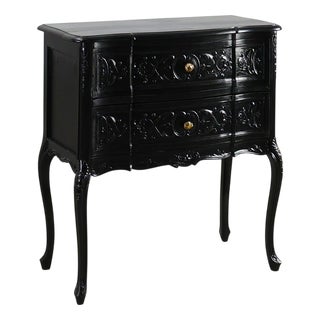 Vintage French Chest of Drawers in Carved Wood, 1950s For Sale