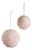 Furry Ball Ornament (Set of 4) For Sale
