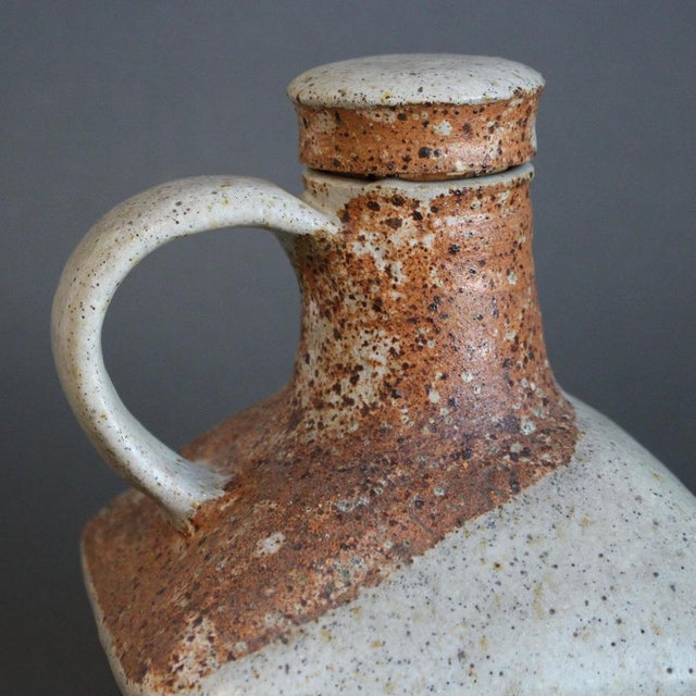 Vintage Italian Ceramic Bottle by Bruno Gambone, 1980s For Sale - Image 8 of 12