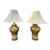 Mid 20th Century Mid Century Modern Frederick Cooper Brass Lamps With a Textured Rope Design For Sale