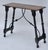 A lovely Spanish 19th Century small console table with walnut original top with beautifully worn patina, spool legs and...