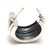 Modern David Yurman Cable Hoop Earrings, Sterling Silver & 14k Yellow Gold, Length .75 For Sale - Image 3 of 7
