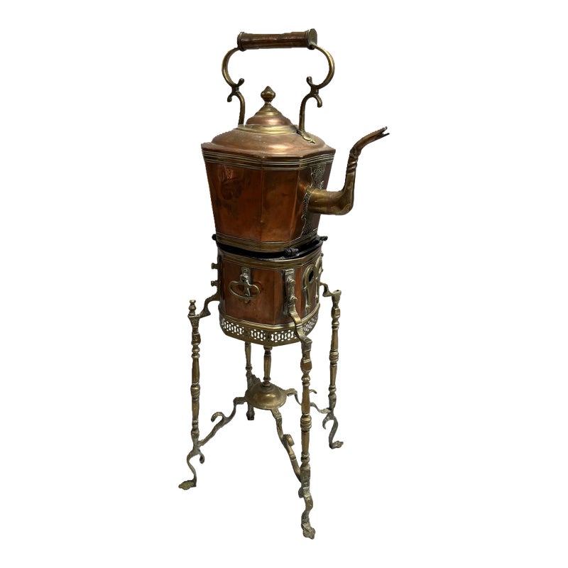 19th Century British Empire Kettle On A Stand