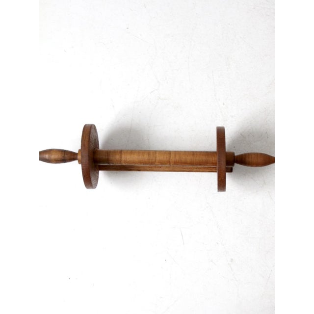 This vintage farmhouse wooden towel rack likely dates to the early- to mid-20th century. Wall-mounted with a removable...