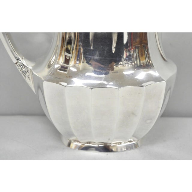 Metal Vintage Oneida Coronation Community Silver Plated Water Pitcher With Handle For Sale - Image 7 of 15