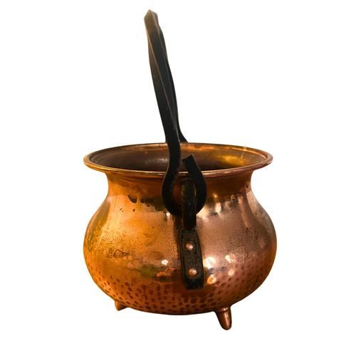 19th Century French Cauldron in Hammered Copper, Circa 1880 For Sale - Image 6 of 6