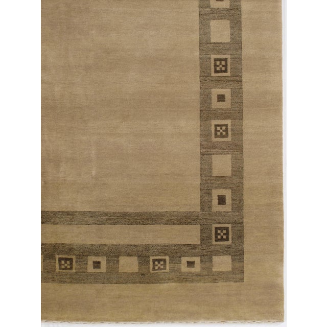 1980s Hand-Knotted Gabbeh Rug – 8'0" X 10'2" For Sale - Image 4 of 5