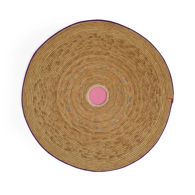 Tribal 1990s Nigerian Hassau Basket Cover For Sale - Image 3 of 3