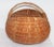 Rustic 19th Century Woven Buttocks Basket For Sale - Image 3 of 6