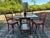 Vintage Thonet Style Bentwood Bistro Chairs With Grape Leaf Upholstery For Sale - Image 4 of 10