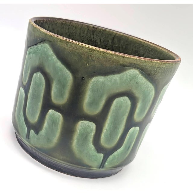 1970s German Glazed Stoneware Planter For Sale In Miami - Image 6 of 10