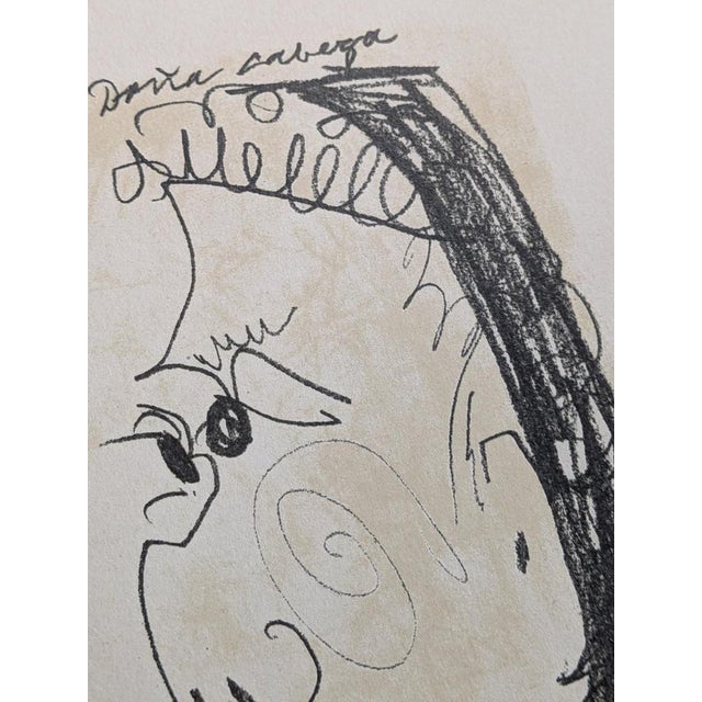 Pablo Picasso, Profile, Original Color Serigraph, 1964 For Sale - Image 6 of 7