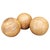 Rare set of three original leather medicine balls produced in Czechoslovakia during the 1950s. Featuring beautifully aged...