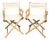 Vintage Director Chairs by Telescope Furniture - Set of 2 For Sale