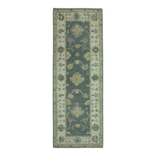 Turkish Oushak Rug 2'10" x 7'9" #19192 For Sale